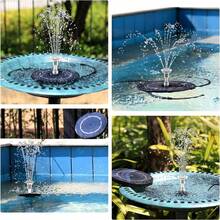 3.5W Solar Fountain Pump For Outdoor Water Features. DIY Solar Birdbath Fountain With Multiple Nozzles. Garden Decoration. Solar Fountain For Gardens, Ponds, Fish Tanks, And Aquariums. - 黑色 - 查看 7