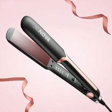 Professional Ceramic Flat Iron, Plug-In Heating, Quick Temperature Adjustment, Suitable For Home And Salon Use, Hair Care Gift - View 1