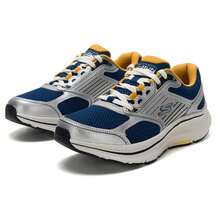 Skechers 男士 Go Run Consistent 2.0 跑步鞋，户外休闲轻便舒适运动鞋，220884-NVYL - 海軍藍色/黃色 - 查看 4