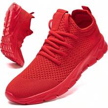 Lightweight Breathable Women's Tennis Shoes For Gym Workout - Red - View 12