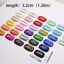 5个/10个/20个装 随机颜色宠物发夹 BB（3.2厘米）适用于犬猫，约克郡小型发夹 Kamalzis 鼻梁发夹 迷你发夹 - 彩色 - 查看 3