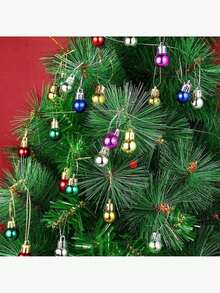 10/50 sztuk kolorowych bombek choinkowych, miniaturowe kolorowe bombki, trwałe plastikowe ozdoby wiszące na choinkę, kominek, wieniec, schody, prezenty, świąteczne przyjęcia i wystrój domu