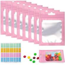 100 stuks/200 stuks Transparante Geschenkzakken, Zelfklevende Zakken, Afsluitbare Zakken Voor Verpakking En Opslag Van Kantoorbenodigdheden, Potloden, Linialen, Tandenborstels, Rietjes, Eetstokjes, Lepels, Gemakkelijk Mee Te Nemen, Geschikt Voor Bruiloft, Verjaardagsfeestje, Sieraden DIY Accessoires, En Kantoorbenodigdheden Pen Cadeau, Ketting, Armband Verpakking, Dunne OPP Zelfklevende Zakken, Glazen Sieraden Ketting Verpakking Zakken, Afsluitbare Zakken, Kersen Geschenkzakken, Strik Kant Geschenkzakken, Souvenirs, Verjaardag, Bruid, Bruiloft