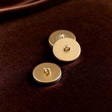 5/20件高端金属纽扣，独特树脂面板纹理，高端耐用的金属脚颜色，三种颜色可选经典百搭，适用于大衣、毛衣、衬衫、西装、夹克等服装装饰纽扣，尺码18/23/25。 - 彩色 - 查看 4