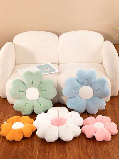 New Floral Shaped Floor Cushion, Perfectly Soft & Comfortable Daisy Throw Pillow, Adorable Design For Home Decor, Sofa, Bed, Bolster, Fashionable Gift For Family And Friends, Suitable For Various Holidays