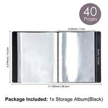 CYFUN DESIGN 1 Pc A6/Large Size Clear Sticker Photo Storage Album Stamp Cutting Dies Storage Book Organizer Folder - Clear - View 17