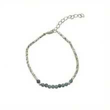 Silver Fine Silver Synthetic Crystal Simple Women's Bracelet | Light Luxury Boutique Unique Style Broken - Silver - View 4