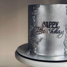 1pc/6pcs/3pcs Happy Birthday Cake Toppers Cake Side Acrylic High Quality Cupcake Toppers Birthday Party Butterfly Cake Decoration Baking