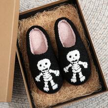 Women's Slippers, Halloween Spooky Ghost Slippers, Funny Personalized Unisex, Size Runs Small, Please Order One Size Up - Shape - View 4