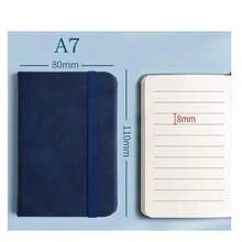 1pcs A7 Notebook Small Book Pocket Notepad Mini Portable Portable Small Book Simple Retro Color College Students Keep Notes Memo Book Diary Postgraduate Entrance Examination Word Book Inner Page