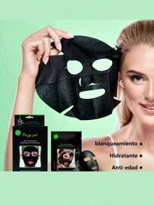 100 piezas Mascarilla Facial De Carbón/barro/puntos Negros (100 Piezas) 100 PIEZAS MASCARILLAS PARA ELIMINAR EL ACNE - Película de barro negro - Ver 2