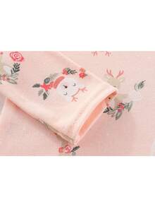 3件套时尚圣诞新生女童长袖连体衣套装秋冬 - 彩色 - 查看 6