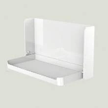 1pc Bathroom Mirror Cabinet Storage Box, Minimalist Makeup Remover Pad Organizer Rack, Dorm Room Essential