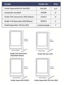 Ayotu Palm Tree Kindle 保护套，兼容 Kindle Paperwhite 第 11 代 2021/Kindle（第 11 代 - 2024 年发布）/Kindle Paperwhite 第 12 代 2024、Kindle Colorsoft 签名版，具有自动唤醒/睡眠功能 - 彩色 - 查看 9