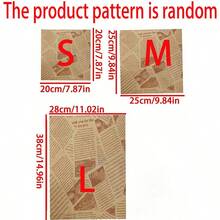 100/50pcs Sandwich Packaging Paper, Hamburger Packaging Bags, Kitchen Food Packaging Tools, Packaging Accessories, Food Packaging Containers, Lunch Box Insulation Bag Accessories, Food Basket Padding Paper, Dining Table Decoration Padding Paper, Halloween And Christmas Food Padding Paper - Multicolor - View 6
