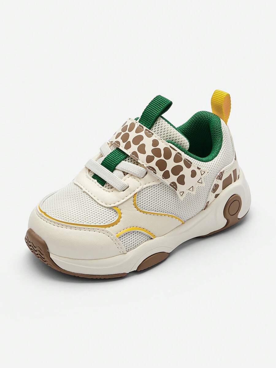 Balabala 男童跑步鞋防滑网眼运动鞋厚底厚底运动鞋 - 米白 - 查看 1