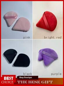 10pcs Triangle Powder Puff, Soft Makeup Sponge, Make Puff For Face Powder, Cosmetic Foundation Sponge Makeup Tool - 彩色 - 查看 3