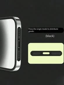 1pc Solid Color Dust-Proof Charging Port Protector, Compatible With IPhone 15 Pro Max/14/13/12/16/16 Pro Max/17/17 Pro/17 Air, Anti-Scratch - Black - View 20