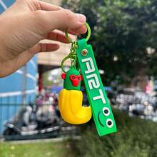 1 قطعة سلسلة مفاتيح كرتونية لمخلوق أسطوري من فانتازيا Y2K الإيطالية، تميمة معلقة "تونغ تونغ ساحور"، سلسلة مفاتيح سيارة بطراز "تراللاروترالالا" انتزاعي، مع سلسلة رقبة ملونة بعبارة "فن"، سلسلة مفاتيح إبداعية غريبة، عناصر إبداعية ثقافية وطنية، إكسسوارات شخصية للطلاب، سلاسل مفاتيح مضحكة للمراهقين والأطفال، ديكور مضحك لحقيبة وسيارة - متعدد الألوان - مشاهدة 3