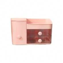 Makeup Organizer Box, Desk Dust-Proof Skincare Products Large Capacity Vanity Drawer Style Lipstick Transparent Storage Rack Back To School - Multicolor - View 10