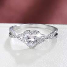 1pc Minimalist Heart Shaped Design Elegant Women Ring - Multicolor - View 48
