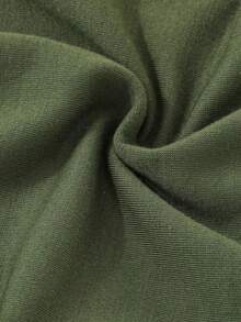 H HIBOBI 3pcs Baby/Baby BoyOutfit Set, Including Hooded Vest, Long Sleeve T-Shirt, And Bear Graphic Pants, Suitable For 9 Months To 4 Years Old, Autumn/Winter - Army Green - View 3