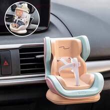 Doll Safety Seat, Suitable For Labubu, Car Seat Air Outlet Ornaments, Safety Seat Model Ornaments Toys, Doll Decoration, Car Interior Ornaments