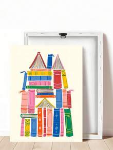 Tranh treo tường "Đọc nhiều sách hơn" - Poster góc đọc sách đầy màu sắc, tranh canvas hiện đại truyền cảm hứng, poster đọc sách thư viện phong cách cổ điển, thích hợp trang trí phòng ngủ, phòng khách, văn phòng, phòng ăn, nhà bếp, phòng học, hành lang, ký túc xá, phòng tắm. - Nhiều màu - Xem 18