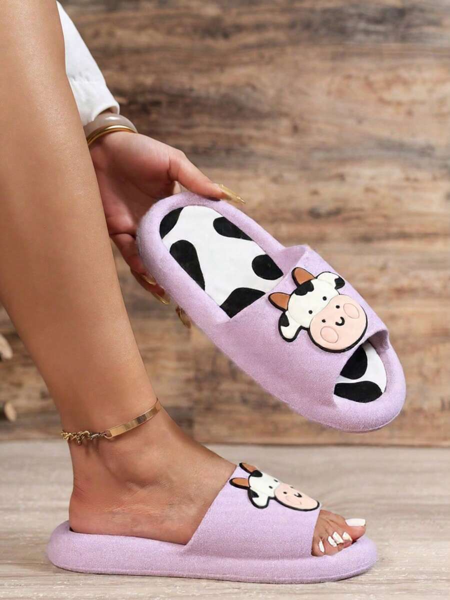 Women Flat Sandals - Purple - View 1