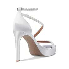 Naturalizer Pnina Tornai Love 3 Sandals Women's US 6.5 White Ankle Strap ZOGG606 - 白色 - 查看 3