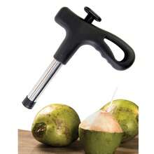 Furador de Coco - Perfurador Manual Prático - Abridor Inox Clink - Preto - Visão 5