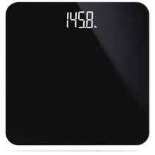 Bathroom Scale For Body Weight, Highly Accurate Digital Weighing Machine For People, Upgraded Batteries Included, Extra Large Backlit LCD And Step-On, Round Corner Design LED Display, Scale With Sturdy Tempered Glass, 400lb - Black - View 2