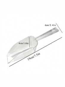 1/2/3/4/5个装透明塑料冰勺，多功能冰箱冰格勺，多用途厨房勺，浴室冰勺，食品糖果勺，磨砂透明冰铲，奶茶店厨房麦片冰勺（尊敬的顾客，温馨提示：运输过程中可能存在轻微划痕） - 彩色 - 查看 12