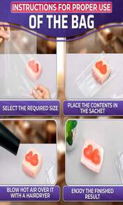 200Pcs Heat Shrink Wrap Bags – 3 Sizes 4x6" (120) 8x10" (50) 10x12" (30) Clear PVC Plastic – Compatible With Any Heat Gun Or Hair Dryer At Medium Temperature – Great For Wrapping DIY Crafts And Gifts - 杏色 - 查看 5