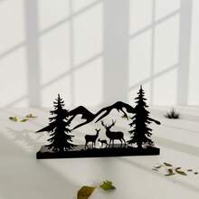 Portavelas decorativo de metal, candelabro de hierro forjado con corte láser, diseño lindo y elegante para velas de té, accesorios de decoración del hogar, regalo, decoraciones navideñas, decoración de habitación, regalos de Navidad