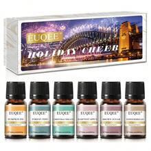 Set de regalo de aceites esenciales EUQEE, Set de 6 piezas/12 piezas de aceites esenciales de aromaterapia, Set de aceites con aroma a frutas, Adecuado para difusor, aromaterapia, velas, jabón, Múltiples tamaños disponibles, Set de regalo de aceites esenciales premium - Múltiples aromas - Ver 26