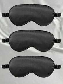 Silky Sleep Eye Mask, Blackout Elastic Travel Nap Eye Mask, Pure Mulberry Silk Sleep Eye Mask, Double-Layer Silk Filled, With Elastic Strap, Ideal Gift For Friends And Partners. Suitable For Relaxation, Travel, Insomnia And Business Trips, Thickened Eye Mask, Essential For Autumn And Winter. - Multicolor - View 27