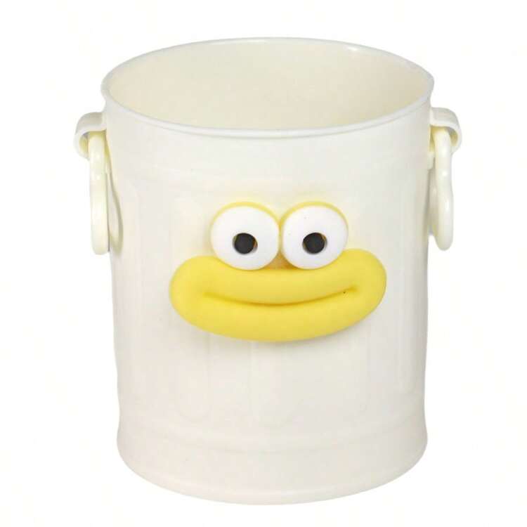 5个彩色大嘴巴铅笔筒，长腿大嘴怪兽铅笔杯带字母贴纸，桌面收纳桶造型，可爱趣味香肠嘴化妆刷收纳盒，DIY桌面文具收纳包 - 彩色 - 查看 26