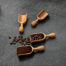 厨房与餐厅用品、厨房用具及小工具、量具、量勺、平铲、红木量勺、咖啡豆量勺、红木勺、木罐勺、木浴盐勺、茶匙、洗衣粉勺、奶粉勺、木糖勺、蜂蜜勺多件套，送给妻子或母亲的礼物。有1件套/2件套/3件套/4件套/5件套/6件套可选，家庭晚餐用品，圣诞派对用品 - 原木色 - 查看 3