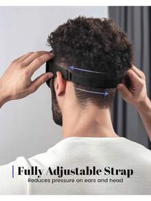 男女睡眠眼罩：遮光睡眠眼罩 - 3D 透气柔软舒适旅行眼罩 - 可调节遮光夜间眼罩，适用于睡眠、学校、返校、旅行、旅行必需品、家居必需品、眼罩、睡眠眼罩 - 黑色 - 查看 10