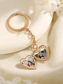 Personalisierter herzförmiger Foto-Schlüsselanhänger für Freund/Vater/Familie als liebevolles Geschenk/Abschlussgeschenk/Jahrestags-Feiergeschenk