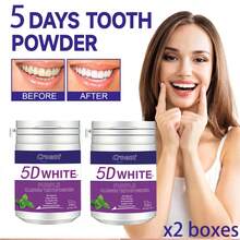 Croent 50g/1.76oz Deep Clean Teeth Whitening 3D/5D/7D/9D Purple Teeth ...