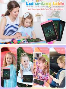 Upgraded LCD Writing Tablet For Kids, Color Writing Board, Graffiti Board, Toddler Toys Gifts LCD Writing Board, Electronic Erasable Reusable Colorful Screen Pad Available In Four Sizes: 8.5-Inch (8.7x5.7"), 10-Inch (9.8x6.7"), 12-Inch (11x7.3"), And 16-Inch (13x5.4"). This Electronic Drawing Board Delivers Vibrant Colors And Smooth Writing