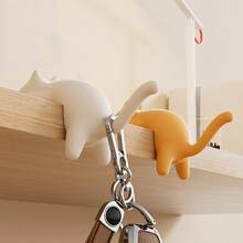 1/3 件可爱猫形桌边挂钩 - 适用于办公桌的线架收纳架、包包挂钩、钥匙扣、创意桌面手提包挂钩，适用于餐厅、咖啡馆、学校 | 装饰挂钩 | 桌面装饰 | 返校用品