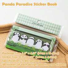 AIOKL Cute Animal Park Reusable Funny Sticky Post Notes 6pad 900 Sheets School