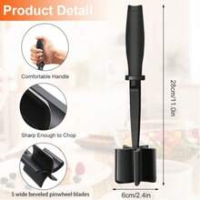 Heat Resistant Meat Masher For Hamburger Meat, Ground Beef Masher, Plastic Hamburger Chopper Utensil, Ground Meat Chopper, Non Stick Mix Chopper For Mix Chop, Potato Masher Tool, Kitchen Tools, Kitchen Stuff, Meat Chopper