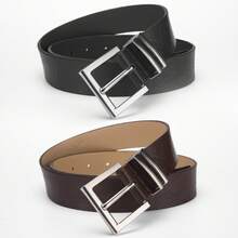 1PC Autumn Winter New Belt - Small Niche, Versatile, High-End Style Women's Waistband For Jeans (Wide Belt) - 咖啡 - 查看 1