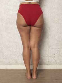 Kit Calcinha Plus Size Confortável Cintura Alta Modeladora - Multicolorido - Visão 11
