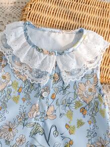 Newborn Baby Girls Cute Sleeveless Jumpsuit And Headband Set, Summer