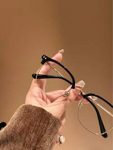 "LILY"Series Blue Light Glasses For Woman, Fashion Computer Glasses On Office Reduce Eye Strain Anti Migraine For Working Reading,Safety Glasses Blue Light Blocking Glasses  Protection Computer Gaming Glasses   Women Cute Light Weight Red Frame Oversized Non Prescription Small Face Square Cat Eye  Reduce Eye Fatigue On Computers, TVs, Phones, And Games, Suitable For Computer Lense Screen Protector Plain Glasses   Clear Lens Glasses Blue Light   Light Blocking Glasses Blue Light Glasses Light Glasses For For Women Men  Light Glasses For    Glasses For Women  99 Blue Light  Glasses For Woman - 金色 - 查看 4